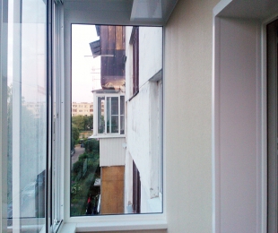 Балконная рама из алюминия. Жодино. №3