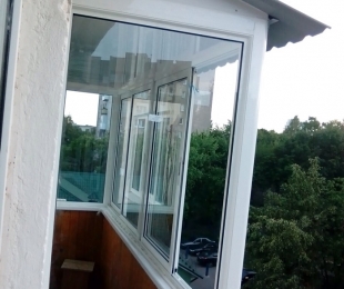 Балконная рама из алюминия. Жодино. №5