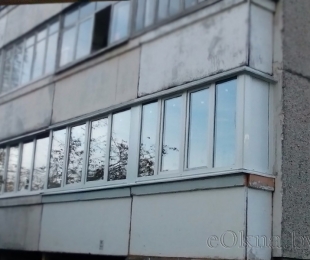 Балконная рама из ПВХ. Жодино. №9